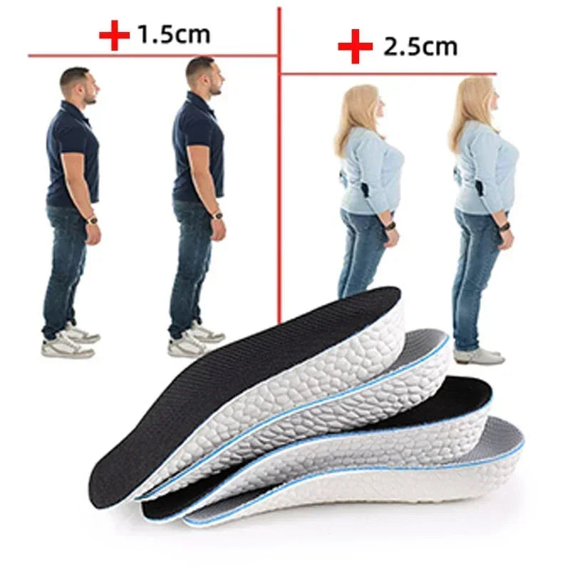 Height Increase Insoles for Men Women Shoes Flat Feet Arch Support Orthopedic Insoles Sneakers Heel Lift Memory Foam Shoe Pads  Amaijoin