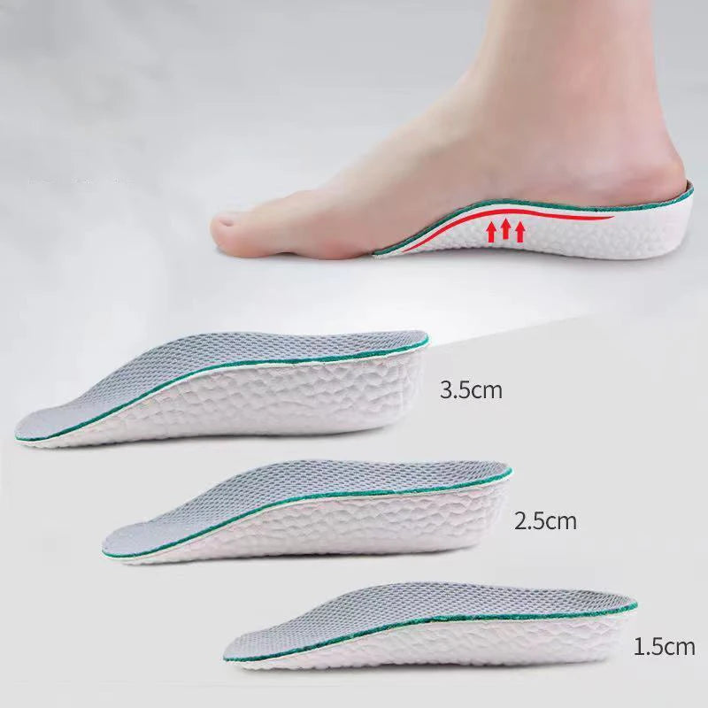 Height Increase Insoles Men Women Shoes Flat Feet Arch Support Orthopedic Insoles Sneakers Heel Lift Memory Foam Soft Shoe Pads  Amaijoin