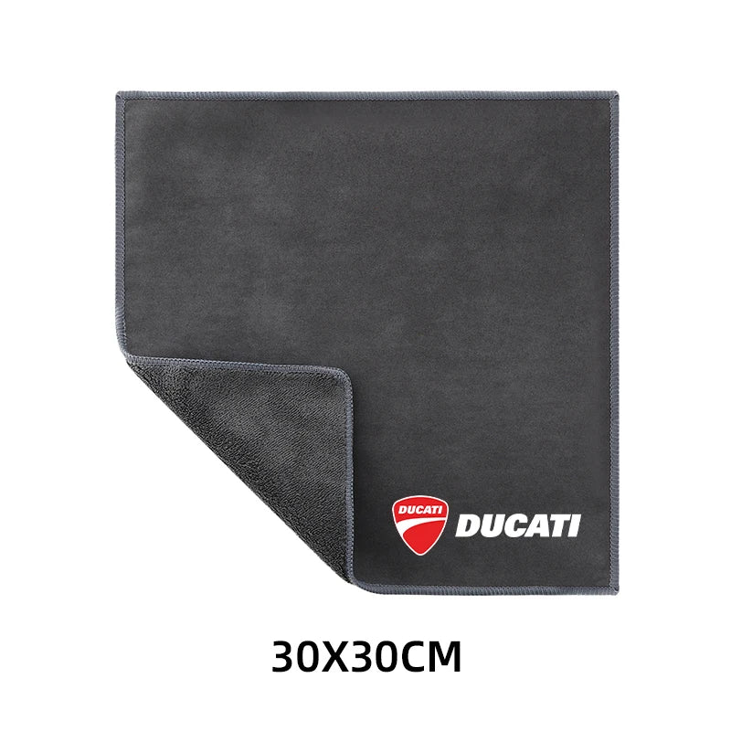 Motorcycle Wash Towel Microfiber Suede Cleaning Rag Cloth For Ducati Hypermotard 950 939 821 796 SP 1100 2007-2020  Amaijoin