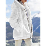 Carregue a imagem no visualizador da Galeria, Winter Warm Women&#39;s Faux Fur Jacket Plush Coat New Casual Hooded Zipper Soft Fleece Cashmere Jackets Female Thick Clothing y2k  Amaijoin
