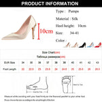 Carregue a imagem no visualizador da Galeria, Rimocy Luxury Flower Heels Wedding Shoes for Women Elegant Silk Design Stiletto Heeled Pumps Woman Super High Heels Dress Shoes  Amaijoin
