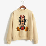 Carregue a imagem no visualizador da Galeria, Fashion Hoodies Turtleneck Minnie Kawaii Cartoon  Anime Sweatshirt Disney Mickey Mouse Hoodie Clothes Girl Boy Top Sweatshirts  Amaijoin
