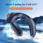 Carregue a imagem no visualizador da Galeria, New Neck Air Conditioner Portable Neck Fan Rechargeable Semiconductor Cooling Bladeless Fan Outdoor Personal Fan Wearable Cooler  Amaijoin
