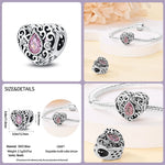 Carregue a imagem no visualizador da Galeria, 925 Sterling Silver Classic Purple Retro Heart Shape Lotus Angel Pattern Charms Beads Fit Pandora Original Bracelets DIY Jewelry  Amaijoin
