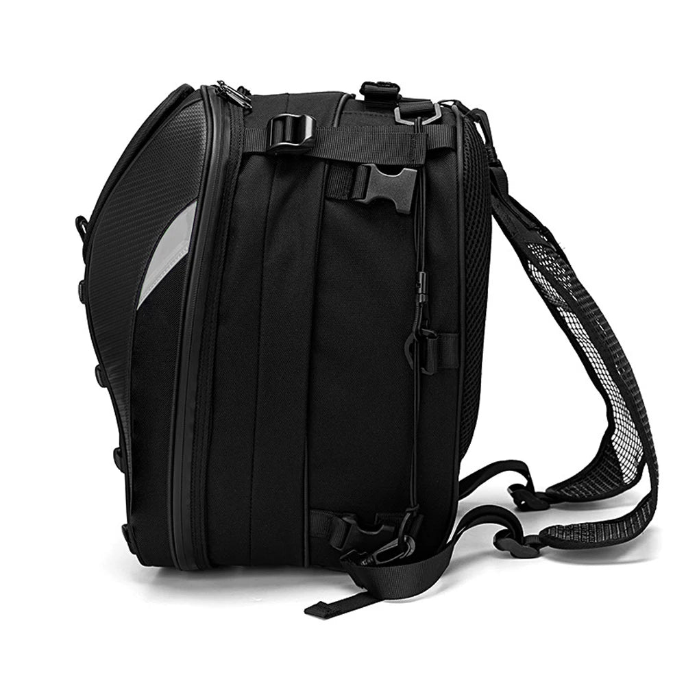 Dual Use Waterproof Helmet Bag Motorcycle Tail Bag 30L-40L Box Rear Seat Bag Large Capacity Rider Backpack Motorbike Accessories  Amaijoin