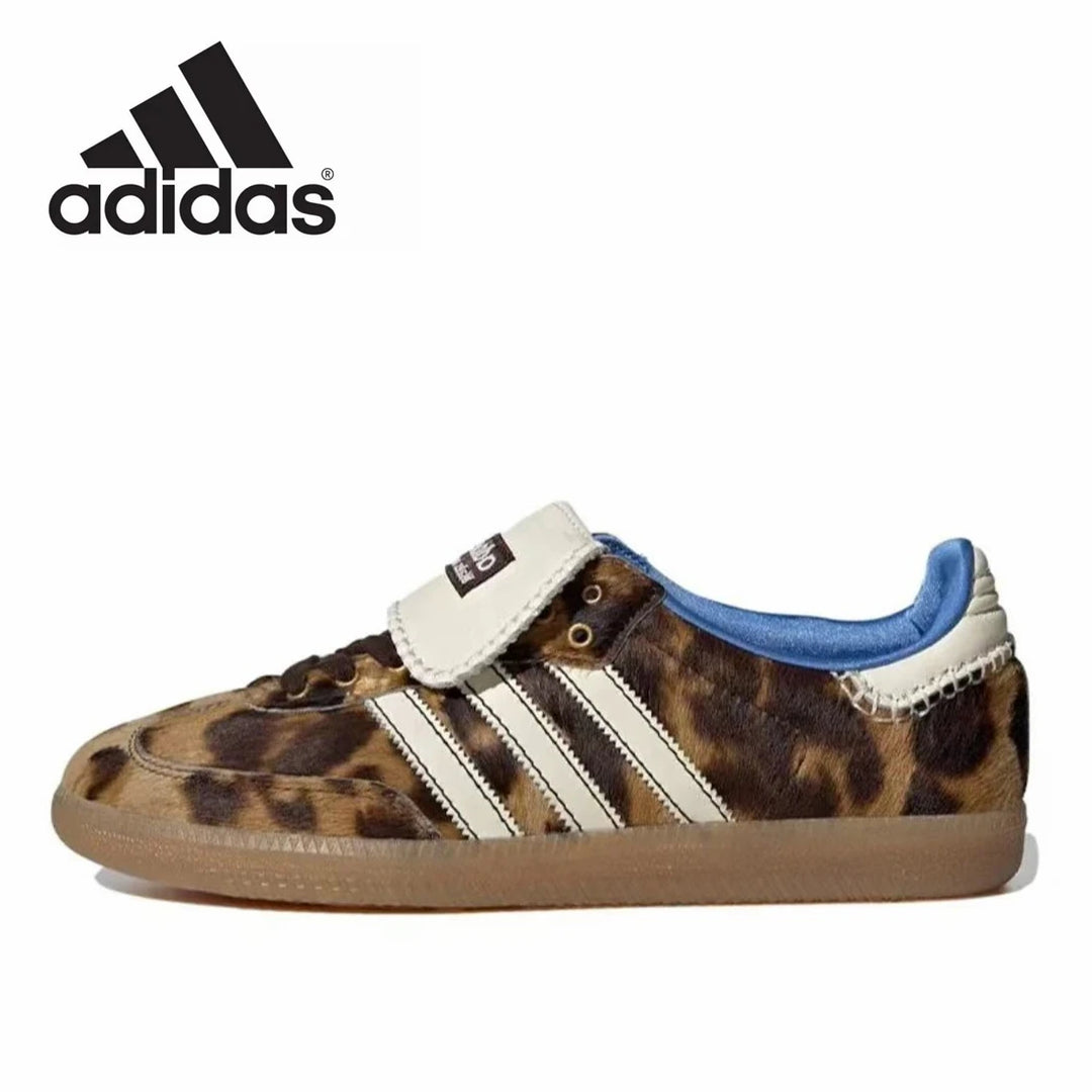 Adidas Samba Pony Wales Bonner Leopard German Training Gazelle Shoes Retro Versatile Sports and Casual Board Shoes sneakers  Amaijoin