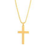 Carregue a imagem no visualizador da Galeria, 316L Stainless Steel Cross Necklace For Men Chain Necklaces Punk Gold Silver Black Color Cross Pendant Necklace  Jewelry  Amaijoin
