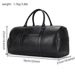 Carregue a imagem no visualizador da Galeria, Luxury Genuine Leather Men Women Travel Bag Cow Leather Carry On Luggage Bag Travel Shoulder Bag Male Female Weekend Duffle Bag  Amaijoin
