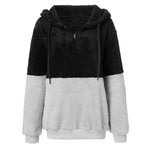 Carregue a imagem no visualizador da Galeria, Women&#39;s pullover Women&#39;s Color Blocking Hooded Stitched Long Sleeve Zipper Plush Sweatshirts  Amaijoin
