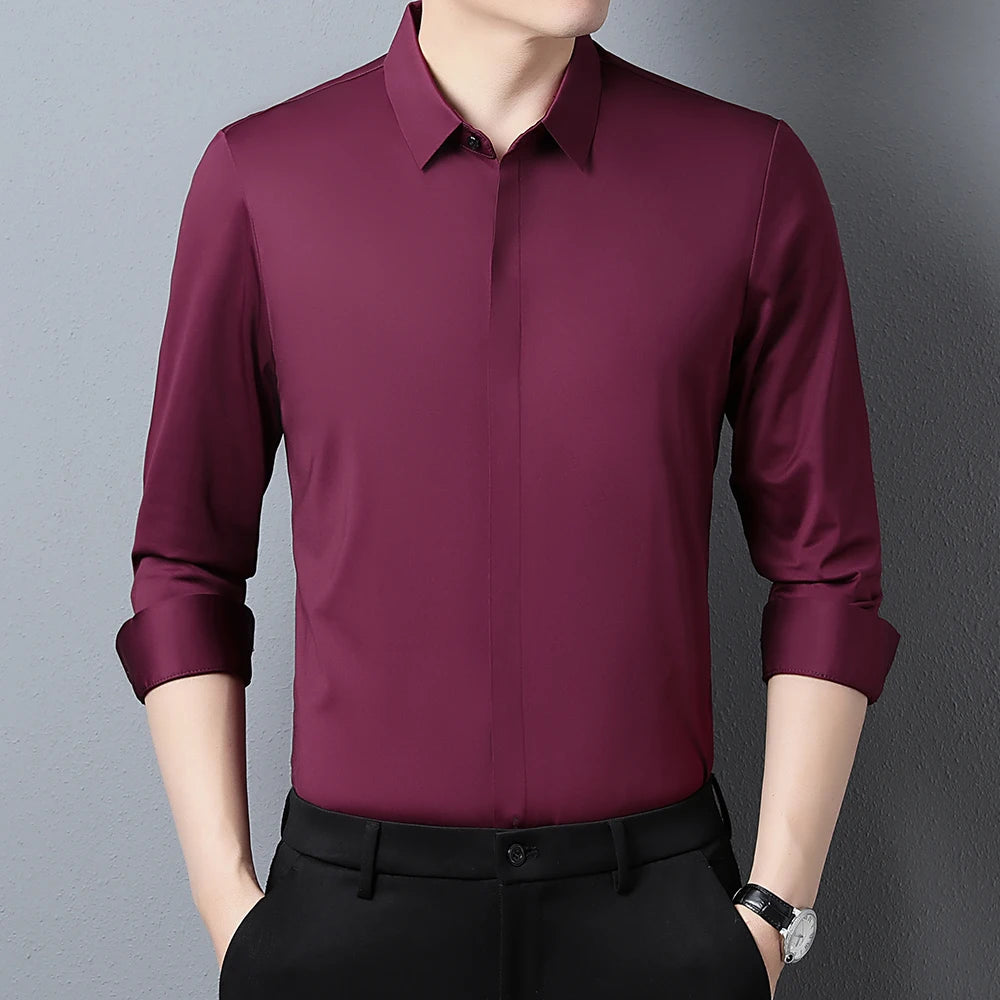 2023 designer high quality mens shirts for men clothing korean fashion long sleeve shirt luxury dress casual clothes jersey 8838  Amaijoin