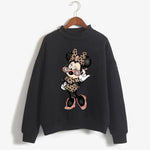 Carregue a imagem no visualizador da Galeria, Sweatshirts Turtleneck Minnie Kawaii Cartoon  Anime Sweatshirt Disney Mickey Mouse Hoodie Clothes Girl Boy Top Hoodies  Amaijoin
