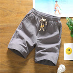 Carregue a imagem no visualizador da Galeria, Summer Capris Cotton Hemp Shorts Men&#39;s Thin Casual Loose Large Shorts  Amaijoin
