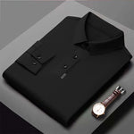 Carregue a imagem no visualizador da Galeria, Luxury Quality Men&#39;s Polo Shirt 2023 Autumn New Lapel Top Print Traceless Long Sleeve British Fashion Trend T-shirt Men Clothing  Amaijoin
