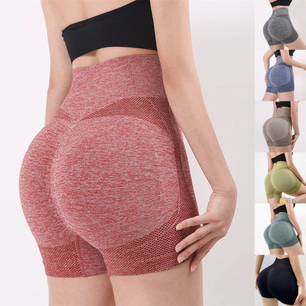 Women Yoga Shorts High Waist Workout Shorts Fitness Yoga Lift Butt Fitness Ladies Yoga Gym Running Short Pants Sportswear  Amaijoin