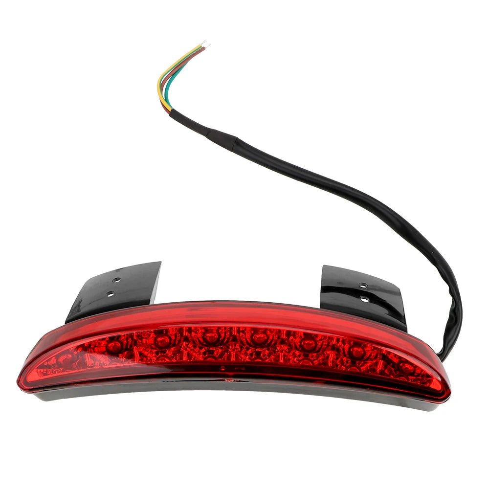 Fender Edge Red LED Motorcycle Accessories Cafe Racer Motorcycle Lights Rear Brake Tail light for XL 883 1200  Amaijoin