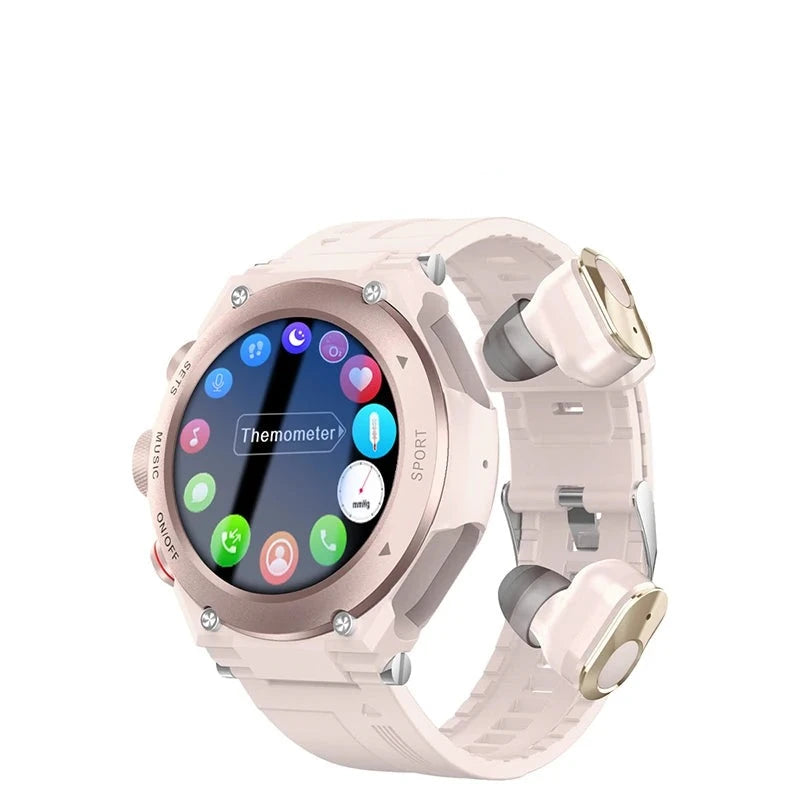 Smartwatch e Auricular Bear Tws HiFi  Amaijoin