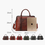 Carregue a imagem no visualizador da Galeria, OYIXINGER High Quality Embossed Women&#39;s Briefcase For Woman Leather Briefcases Female Shoulder Bags 14.1 Inch Laptop Handbag New  Amaijoin
