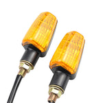 Carregue a imagem no visualizador da Galeria, 2Pcs Universal Motorcycle Turn Signal Indicator Light Turning Indicators Signal Light Blinkers Amber Motorcycle Accessories  Amaijoin
