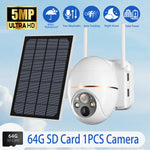 Carregue a imagem no visualizador da Galeria, 5MP Solar WIFI Camera 8000mAh Battery PTZ Surveillance IP Cameras Wireless PIR Human Tracking CCTV HD Outdoor Waterproof 5X Zoom  Amaijoin
