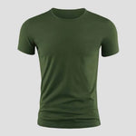 Carregue a imagem no visualizador da Galeria, New Men&#39;s Short Sleeve T-Shirt Basic Plain Casual Gym Muscle Crew Neck T-Shirts Slim Fit Tops Tee Summer Man Clothing  Amaijoin
