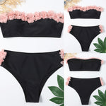 Load image into Gallery viewer, Women&#39;s Sexy High Breast Contrast Gradient Split Bikini Set Swimsuit New Swimwear Beach Sexy WOmen&#39;s Fashion  Amaijoin
