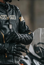 Carregue a imagem no visualizador da Galeria, SULAITE Winter Motorcycle Jackets The Four Seasons Warm Leather Clothing Waterproof Motocross Jaquete Detachable Cotton Liner  Amaijoin
