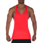 Carregue a imagem no visualizador da Galeria, Muscle Guys Running Vest Brand Bodybuilding Stringer Tank Tops Gym Fitness Clothing Summer Cotton Breathable Mens Casual Shirt  Amaijoin
