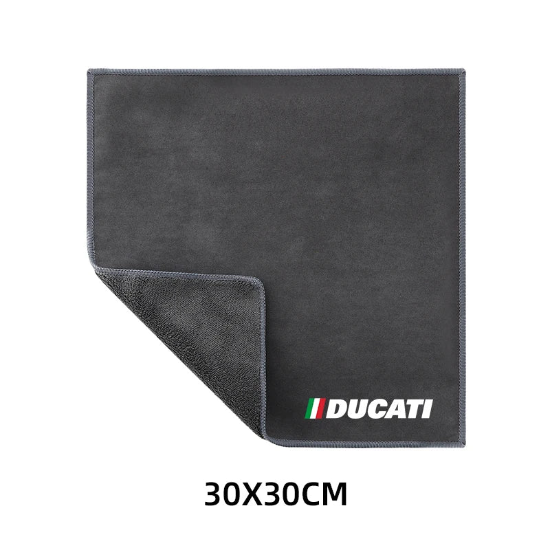 Motorcycle Wash Towel Microfiber Suede Cleaning Rag Cloth For Ducati Hypermotard 950 939 821 796 SP 1100 2007-2020  Amaijoin