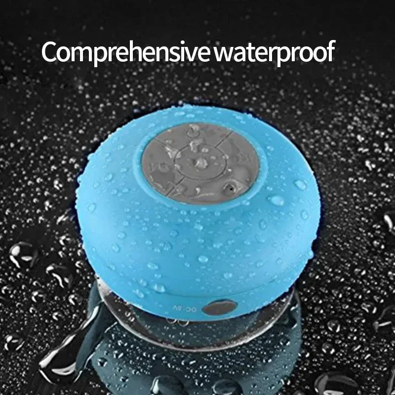 Bathroom waterproof wireless Bluetooth speaker large suction cup mini portable speaker outdoor sports stereo speaker  Amaijoin