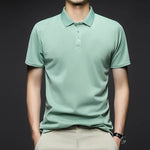 Load image into Gallery viewer, Men&#39;s Fashion Solid Short Sleeved Polo Shirt Summer Breathable Comfortable Top  Amaijoin
