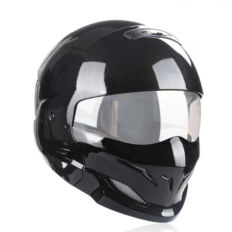 2022 Scorpion Helmet Detachable Multi-purpose Combination Helmet Motorcycle Locomotive Personality Half Predator Helmet  Amaijoin