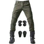 Carregue a imagem no visualizador da Galeria, 2024 New Motorcycle Black Men Jeans Upgrade Extension Protector Detachable Racing Road Rider Four Seasons Casual Fashion Pants  Amaijoin
