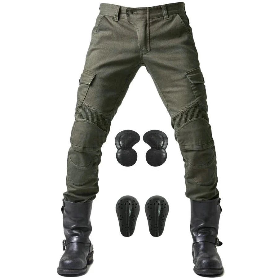 2024 New Motorcycle Black Men Jeans Upgrade Extension Protector Detachable Racing Road Rider Four Seasons Casual Fashion Pants  Amaijoin