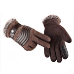 Carregue a imagem no visualizador da Galeria, Touch Screen Winter Warm Men&#39;s Gloves Genuine Leather Casual Gloves Mittens for Men Outdoor Sport Full Finger Glove  Amaijoin
