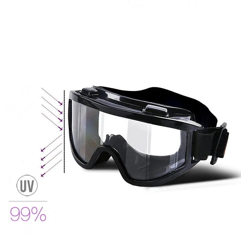 Motorcycle Goggles Glasses Men Women Eye Protect Off-road Cycling Safety Anti Dust Glasses Protection Moto Dust-proof Eyeglasses  Amaijoin