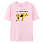 Carregue a imagem no visualizador da Galeria, Tiger T-Shirt with Harajuku Style, Short Sleeves and 100% Cotton Fabric for Fashionable Look  Amaijoin
