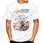 Carregue a imagem no visualizador da Galeria, Super Tenere XTZ 750 1994 Old Classic Riding Tshirts Summer Men Short Sleeve Motorcycle Rider T-Shirt Hip Hop Boy Casual Tees  Amaijoin
