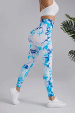 Carregue a imagem no visualizador da Galeria, New 3D Print Tie Dye Sports Pants Women Seamless  Leggings High Waist Fitness Push Up Leggings Gym Clothing Workout Tights  Amaijoin
