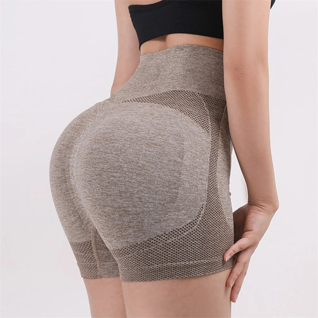 Women Yoga Shorts High Waist Workout Shorts Fitness Yoga Lift Butt Fitness Ladies Yoga Gym Running Short Pants Sportswear  Amaijoin