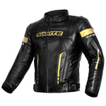 Carregue a imagem no visualizador da Galeria, SULAITE Winter Motorcycle Jackets The Four Seasons Warm Leather Clothing Waterproof Motocross Jaquete Detachable Cotton Liner  Amaijoin
