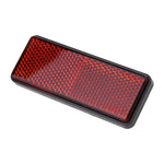 Carregue a imagem no visualizador da Galeria, Motorcycle Bike Scooter Quad Red Rectangle Reflective Plate Warning Reflector  Amaijoin
