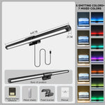 Carregue a imagem no visualizador da Galeria, LED Computer Light Screen Light Stepless Dimming Reading Light Desk Lamp USB Lamp RGB Backlight  Monitor Light Bar Office Light  Amaijoin
