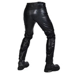 Load image into Gallery viewer, NEW Motorcycle Riding Jeans Motocross Racing Pants PU Leather Biker Trousers Waterproof Windproof Men With 4X CE Knee Hip Pad  Amaijoin
