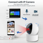 Carregue a imagem no visualizador da Galeria, 4G Alarm System For Home Security With PIR Door Sensor WiFi 4.3-inch Big Screen Tuya Smart Life App Control Support Google Alexa  Amaijoin
