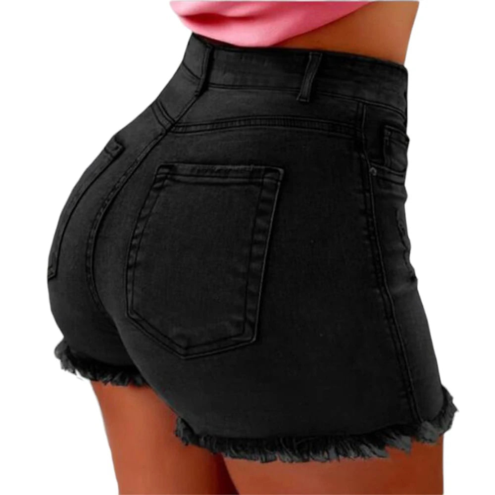 Solid Cotton Denim Shorts for Women Clothing 2024 Summer Street Style High Waist Sexy Jeans Female Casual Korean Y2K Crop Pants  Amaijoin