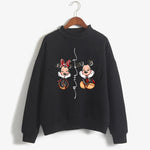 Carregue a imagem no visualizador da Galeria, Fashion Hoodies Turtleneck Minnie Kawaii Cartoon  Anime Sweatshirt Disney Mickey Mouse Hoodie Clothes Girl Boy Top Sweatshirts  Amaijoin
