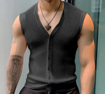 Carregue a imagem no visualizador da Galeria, INCERUN 2024 Men Tank Tops Mesh Hollow Out Solid V Neck Sleeveless Summer Male Vests Transparent Streetwear Fashion Men Clothing  Amaijoin
