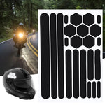 Carregue a imagem no visualizador da Galeria, Reflective Stickers For Helmets Invisible Helmets Stickers Simple And Effective Reflective Tape For Helmets Bikes Motorcycles  Amaijoin
