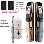 Carregue a imagem no visualizador da Galeria, WiFi Tuya APP Voice Intercom Digital Door Lock  High Quanlity 3D Face Recognition Smart Door Lock With Camera  Amaijoin
