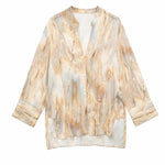 Carregue a imagem no visualizador da Galeria, Tangada Women 2023 Tie Dyed Loose Shirts Long Sleeve Female Casual Tops 3H525  Amaijoin
